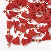 Polycotton(Polyester Cotton) Tassel Pendant Decorations FIND-S275-21G-2
