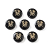 Dyed Black Synthetic Turquoise Beads G-F775-B12-1