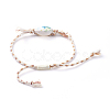 Adjustable Braided Bead Bracelets BJEW-JB05152-01-3