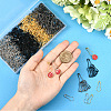 500Pcs 4 Colors Iron Brooch Findings IFIN-SP0001-46-4