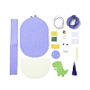 Handmade Non-woven Fabric Animal Change Wallet Set DIY-K059-08-2