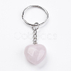Natural Rose Quartz Keychain KEYC-F019-02J-2