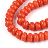 Opaque Solid Color Glass Beads Strands GLAA-ZX008-8mm-18M-3