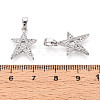 Brass Micro Pave Cubic Zirconia Pendants KK-N257-63P-3