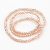 Electroplate Glass Beads Strands EGLA-P018-3mm-FR-A05-2