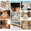 5yards Cotton Thread & Shell Beaded Trim Ribbon OCOR-CY0003-94A-5