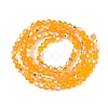 AB Color Plated Transparent Glass Beads Strands GLAA-G127-01L-3