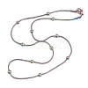 Ion Plating(IP) 304 Stainless Steel Round Snake Chain Necklaces STAS-G244-88B-M-1