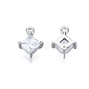Long-Lasting Plated 925 Sterling Silver Cubic Zirconia Charms STER-ZX003-01P-NF-2