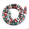 Handmade Polymer Clay Beads Strands CLAY-R089-6mm-091-2