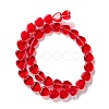 Transparent Glass Beads Strand GLAA-F112-03I-3