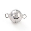 Anti-Tarnish Rhodium Plated 925 Sterling Silver Magnetic Clasps STER-A001-02A-P-1