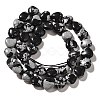 Natural Snowflake Obsidian Beads Strands G-R190-10mm-51-3