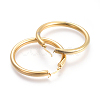 201 Stainless Steel Big Hoop Earrings X-EJEW-A052-19F-G-2