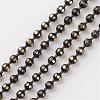 Brass Faceted Ball Chains CHC-D268-15-1