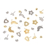 16Pcs 8 Styles 304 Stainless Steel Stud Earring Findings STAS-FS0001-86-2