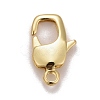 Brass Lobster Claw Clasps KK-M229-70G-1