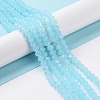 Electroplate Glass Beads Strands EGLA-A034-J8mm-L06-4