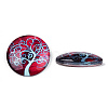Half Round/Dome Tree Pattern Glass Flatback Cabochons for DIY Projects LS-GGLA-Q037-25mm-M28-04-4