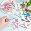20Pcs 10 Colors 8-Hole Mini Glitter Acrylic Earring Hanger EDIS-PH0001-86-5