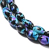 Spray Painted Synthetic Turquoise Beads Strands G-E617-B07-01B-4