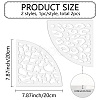 Acrylic Tie Dye Stencils Reusable Art Painting Template DIY-WH0429-002-2