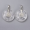 Natural Quartz Crystal Pendants G-F640-C01-1