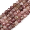 Natural Strawberry Quartz Beads Strands G-H350-A01-6mm-2