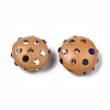 Polymer Clay Rhinestone Beads RB-S056-27K-2