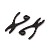 Spray Painted Alloy Pendants PALLOY-K003-09-3