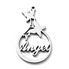 Non-Tarnish 304 Stainless Steel Pendants STAS-D036-15P-1
