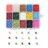 375G 15 Colors Glass Seed Beads SEED-JP0004-04-3mm-1