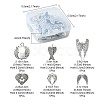 30Pcs 6 Styles Alloy Pendant FIND-YW0003-38-4