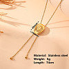 Cowgirl Hat 304 Stainless Steel Lariat Necklaces for Women FS-WGDA0AA-01-3