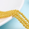 Natural Mashan Jade Round Beads Strands G-D263-4mm-XS07-4