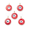 Handmade Evil Eye Lampwork Pendants LAMP-F031-03G-2