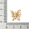 3 Hole Brass Micro Pave Cubic Zirconia Multi-Strand Links KK-G503-36G-01-3