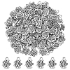 100PCS Alloy Fish Charms TIBEP-DC0001-27-1