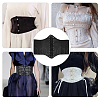 PU Leather Wide Elastic Corset Belts AJEW-WH0263-46C-5