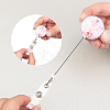 ABS Plastic Retractable Badge Reel AJEW-GF0001-74-6