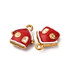 304 Stainless Steel Enamel Pendants STAS-Q363-06G-2