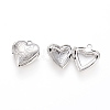 Brass Locket Pendants KK-G386-10P-3