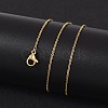 304 Stainless Steel Cable Chain Necklaces X-NJEW-M151-24G-8