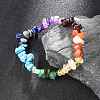 Chakra Gemstone Stretch Bracelets X-BJEW-JB02288-02-6