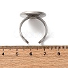 304 Stainless Steel Open Cuff Findings STAS-R123-02J-P-3