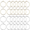 200Pcs 2 Style 316 Surgical Stainless Steel Wine Glass Charms Rings STAS-SC0007-20-1