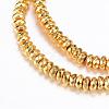 Electroplate Non-magnetic Synthetic Hematite Bead Strands G-Q465-13G-1