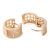 Rack Plating Brass Micro Pave Cubic Zirconia Thick Hoop Earrings LS-EJEW-P238-08KCG-2
