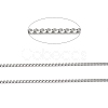 Tarnish Resistant 304 Stainless Steel Faceted Curb Chains CHS-G027-07P-2