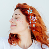 6Pcs 6 Styles Star Iron & Plastic Snap Hair Clips PHAR-CP0001-28-4